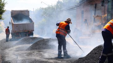 Asfaltan calle Berutti, el primer paso del Plan integral de asfaltado Urbano