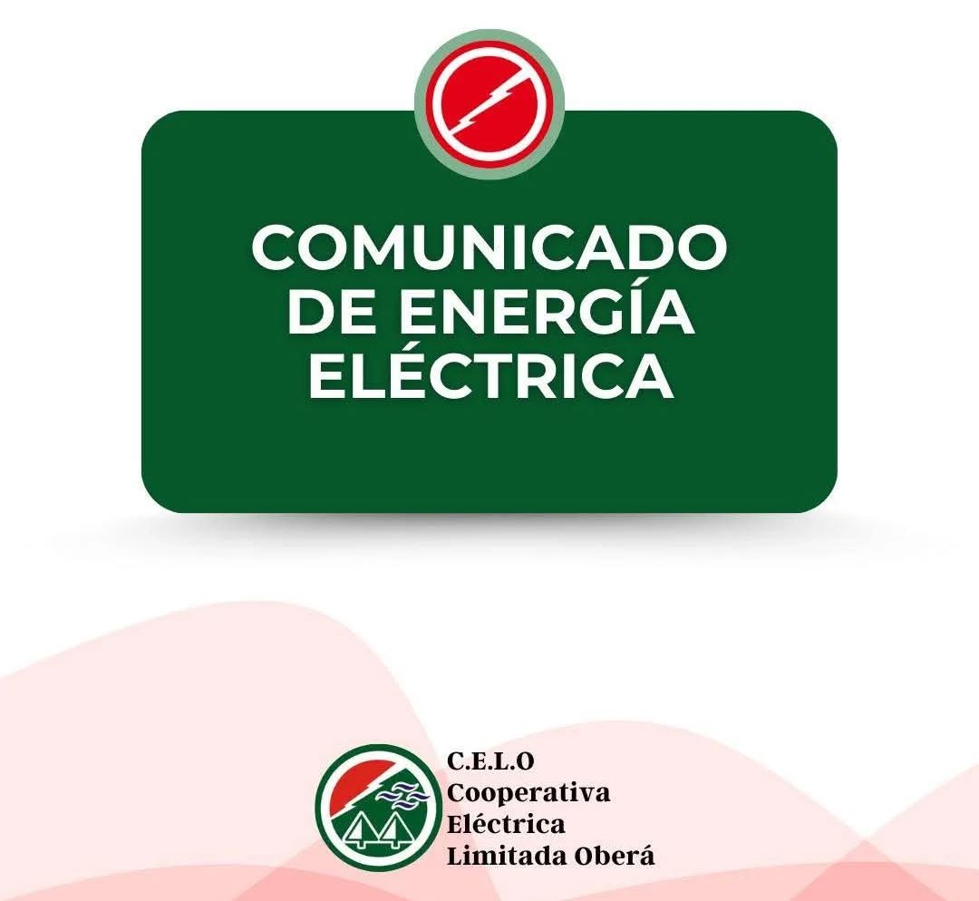 CELO INFORMA Cortes programados de Energía Eléctrica