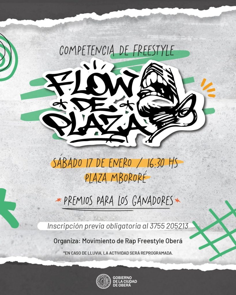 Rap, talento y expresión juvenil se encuentran en “Flow de Plaza”