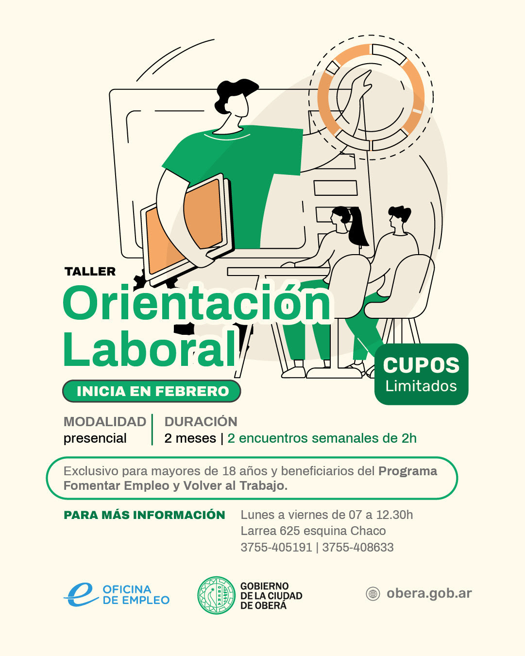 Taller de orientación laboral en Oberá