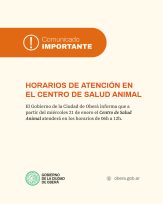 El Centro de Salud Animal atenderá solo por la mañana