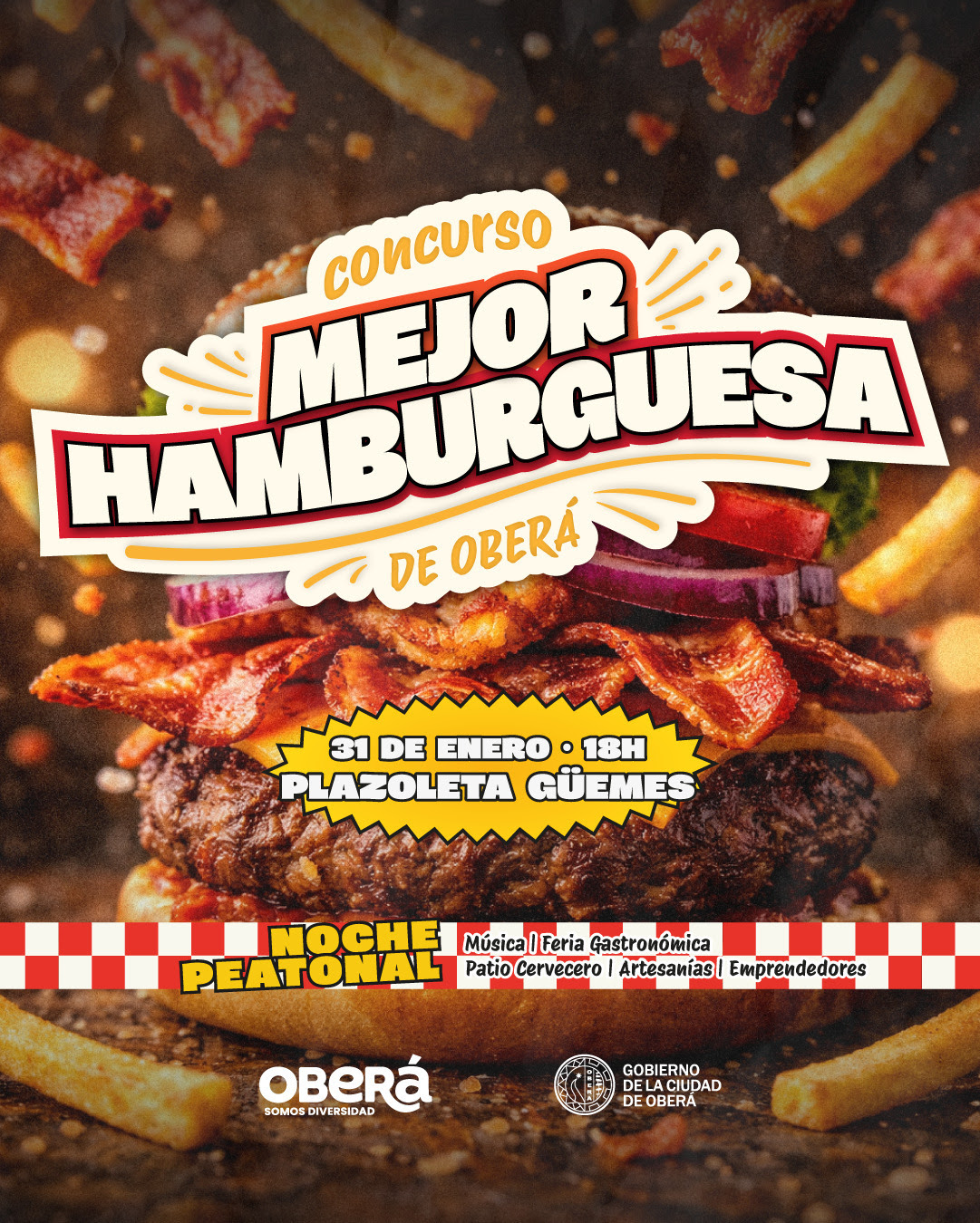 En Oberá buscan la Mejor Hamburguesa en el marco de la Noche Peatonal