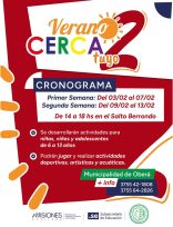 Llega a Oberá el programa “Verano Cerca Tuyo II”