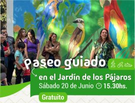 Paseo guiado gratuito en el Jardín de los Pájaros «Día de la Bandera Argentina»