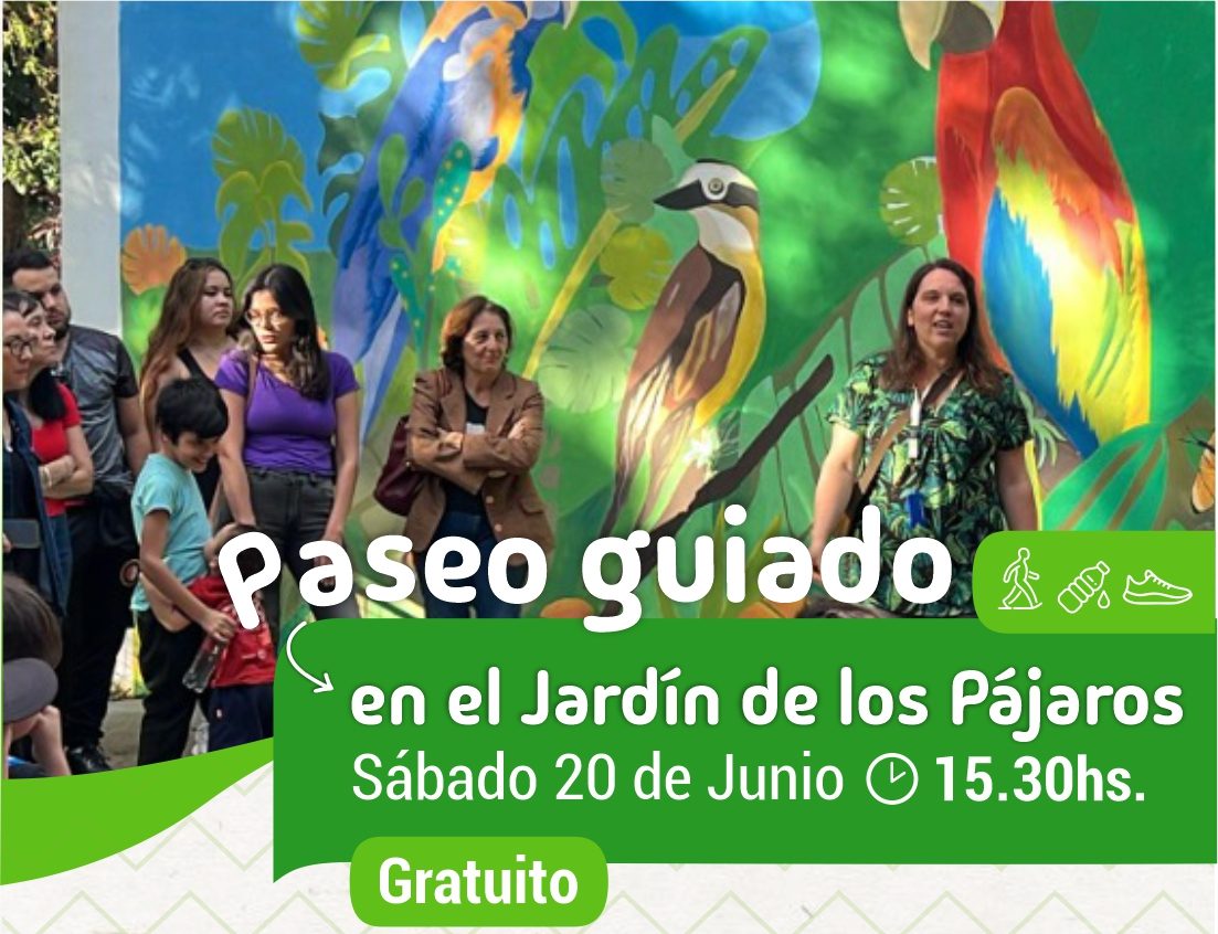 Paseo guiado gratuito en el Jardín de los Pájaros «Día de la Bandera Argentina»
