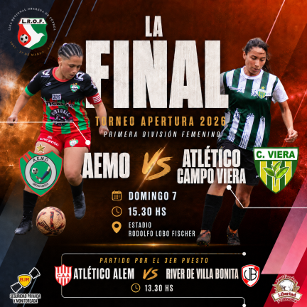 AEMO y Atlético Campo Viera por el título del Apertura!
