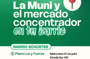 La Municipalidad de Oberá y el Mercado en tu Barrio llega a la plaza Luz y Fuerza