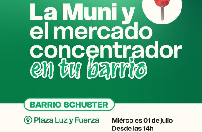 La Municipalidad de Oberá y el Mercado en tu Barrio llega a la plaza Luz y Fuerza