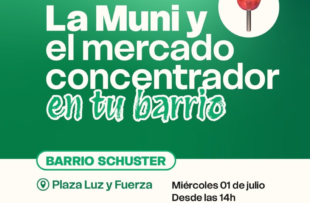 La Municipalidad de Oberá y el Mercado en tu Barrio llega a la plaza Luz y Fuerza