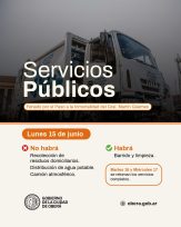 Servicios públicos del lunes 15, feriado por el paso a la inmortalidad del General Miguel de Güemes