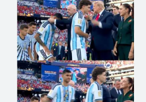 El Cuti Romero no le dio la mano a Trump