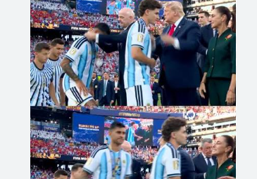 El Cuti Romero no le dio la mano a Trump
