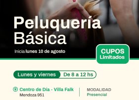 Abren las inscripciones para el Taller de Peluquería Básica en Villa Falk