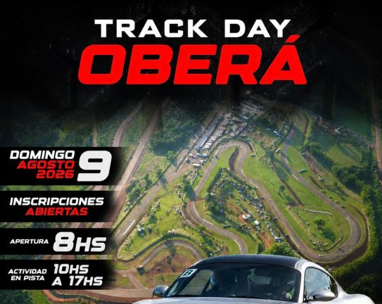 Vuelve el Track Day Oberá: los aficionados podrán girar con sus propios autos en el autódromo