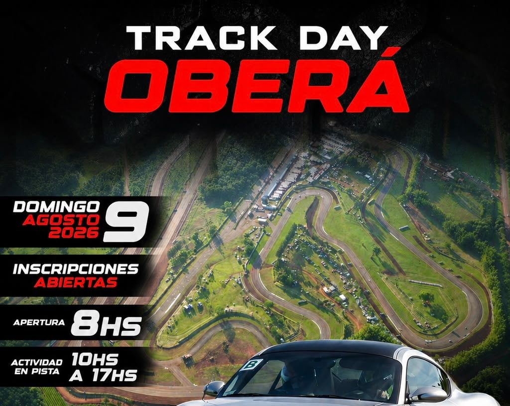 Vuelve el Track Day Oberá: los aficionados podrán girar con sus propios autos en el autódromo