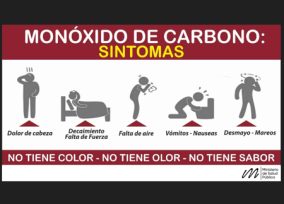 Salud Pública recuerda las medidas para prevenir intoxicaciones por monóxido de carbono