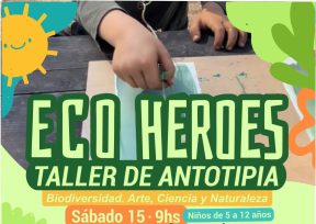 Eco Héroes: un taller de antotipia para crear imágenes con plantas y luz solar
