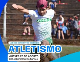 El atletismo dará el puntapié inicial a los Juegos Deportivos Obereños