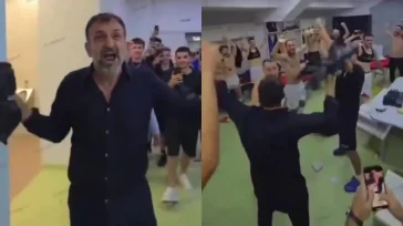 El presidente del Dinamo City ingresó al vestuario con ¡una bolsa de fajos de billetes! como premio a sus jugadores por clasificar