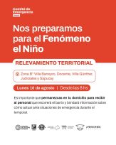 El Comité de Emergencia continúa con los relevamientos territoriales en Oberá