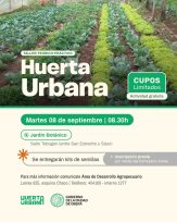 Habrá un nuevo taller de huerta urbana