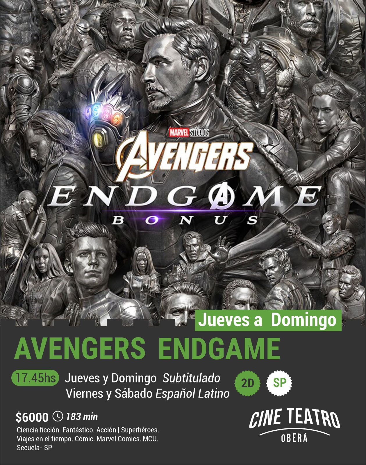 Esta semana, cuatro propuestas para disfrutar del cine en pantalla grande en Oberá