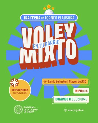 El voley barrial vuelve con la primera fecha del Torneo Clausura