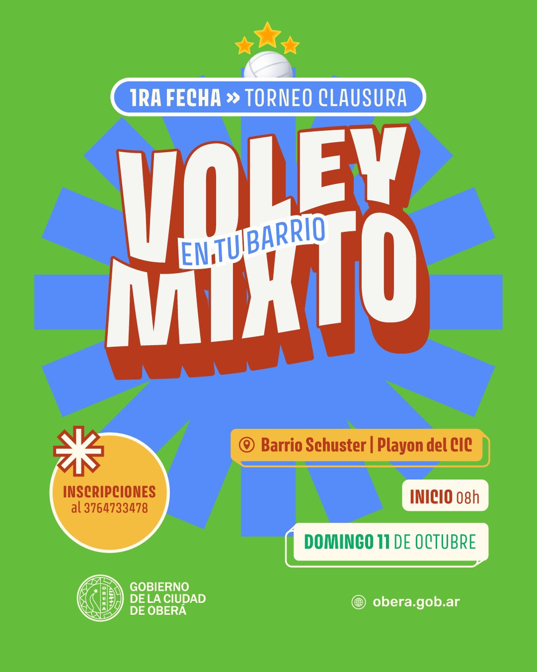 El voley barrial vuelve con la primera fecha del Torneo Clausura